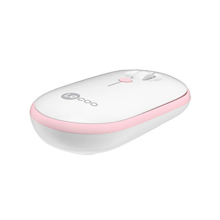 Lenovo Lecoo WS212 Kablosuz 1600DPI 4 Tuşlu Optik Mouse Beyaz & Pembe