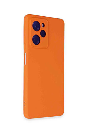 Poco X5 Pro 5G Uyumlu Fuchsia Nano İçi Kadife Silikon Telefon Kılıfı