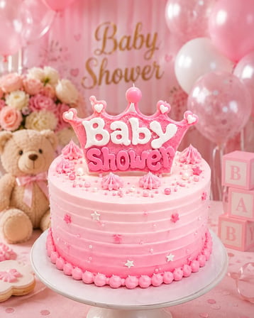 Baby Shower Pembe Yazılı Mum Dekoratif Parti Mumu Kutlama Pastası Süsleme Aksesuarı