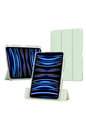 iPad Pro 13 2024 Uyumlu Airbagli Manyetik Ayrılabilen Fuchsia Sliding Tablet Kılıfı