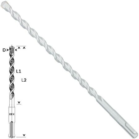 Bosch SDS Plus-1 10X260mm Hilti Ucu 