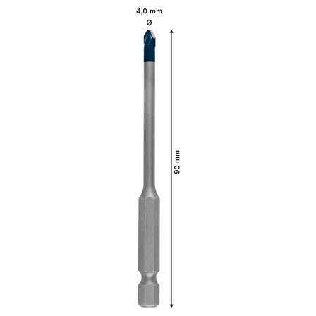 Bosch Expert HEX-9 HardCeramic Matkap Ucu 4*90 mm - 2608900588