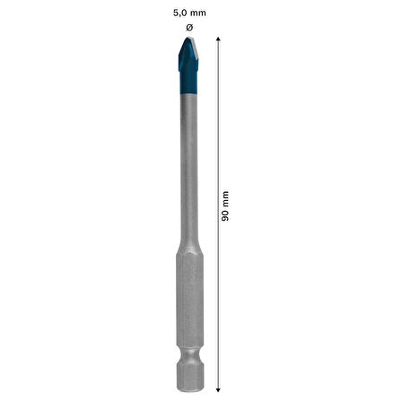 Bosch Expert HEX-9 HardCeramic Matkap Ucu 5 x 90 mm - 2608900589