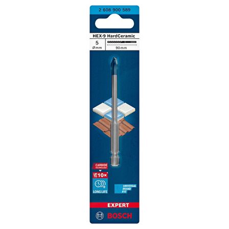 Bosch Expert HEX-9 HardCeramic Matkap Ucu 5 x 90 mm - 2608900589