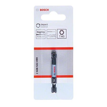 Bosch ImpactC Torx Bits Ucu T40 x 50 mm 1'li 2608522490