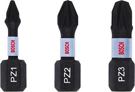 Bosch Impact Yıldız Bits Uç PH1/2/3 x 25 mm 3lü 2608522470