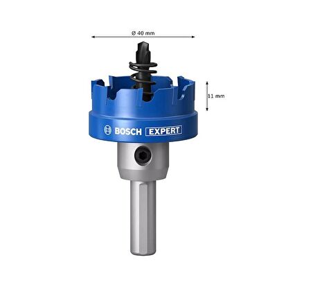 Bosch Expert 40 mm Elmaslı İnox Panç Adaptörlü 2608901423
