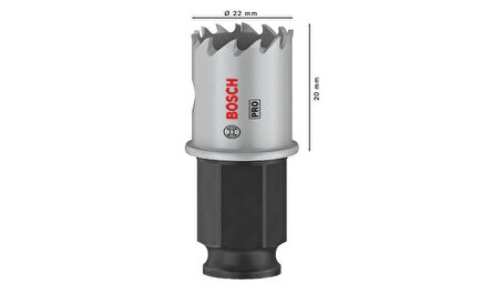 Bosch PRO Sheet Metal Power Change Plus Panç 22 mm