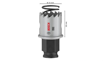 Bosch PRO Sheet Metal Power Change Plus Panç 25 mm