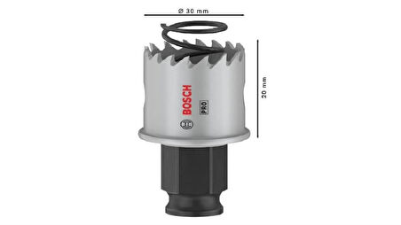 Bosch Pro Sheet Metal Power Change Plus Panç 30 Mm