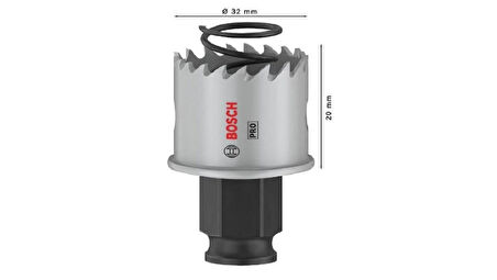 Bosch Pro Sheet Metal Power Change Plus Panç 32 Mm