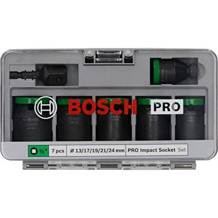 Bosch PRO Impact Lokma Ucu Seti 1/2" 7li