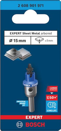 Bosch EXPERT 15 mm Elmaslı İnox Panç Adaptörü
