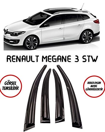 Renault Megane 3 Stw Cam Rüzgarlığı 4lü