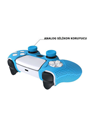 Playstation 5 Ps5 Joystick Kol Silikon Kılıf Analog Koruyucu Set