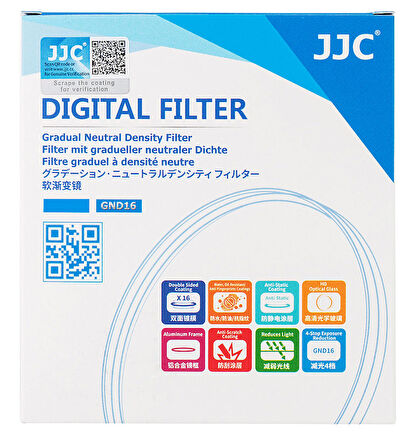 JJC 58mm Gradual Neutral Density ND Filtre (4 Stop)