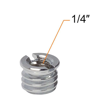 JJC Screw B 3/8 1/4 Reducer Bushing Çevirici Adaptör