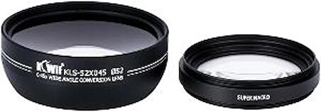 Kiwifotos KLS-52X045 52mm 0.45x Geniş Açı & Makro Çevirici Lens