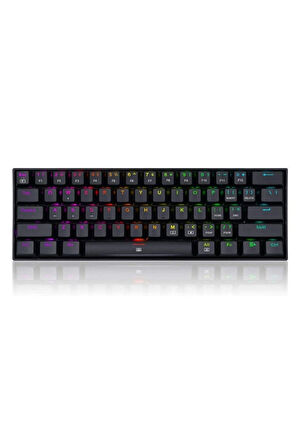 Redragon K630-RGB Dragonborn %60 Blue Switch Siyah Mekanik Kablolu Oyuncu Klavyesi