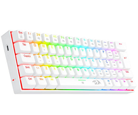 Redragon K630W-RGB Dragonborn %60 Blue Switch Mekanik Kablolu Oyuncu Klavyesi