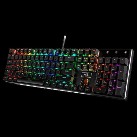 Redragon DEVARAJAS K556 RGB Türkçe Q 104 Tuş Mekanik Brown Switch Kablolu Oyuncu Klavyesi  