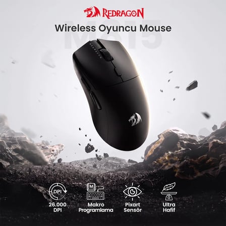 Redragon Ultra Hafif PAW3311 24.000DPI Profesyonel Oyuncu Gaming Mouse M815