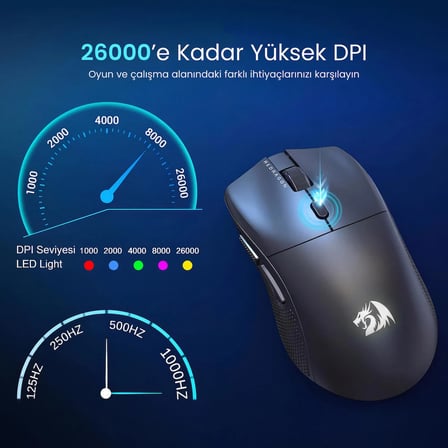 Redragon Ultra Hafif PAW3311 24.000DPI Profesyonel Oyuncu Gaming Mouse M815