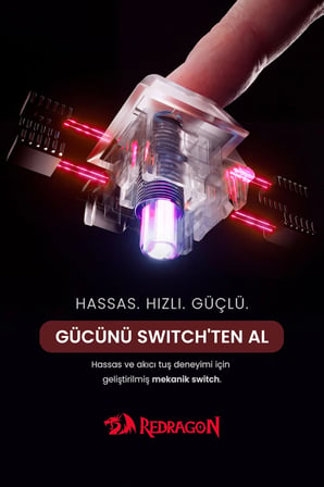 Redragon %75 RP Manyetik Switch Kablolu Oyuncu Klavyesi K721