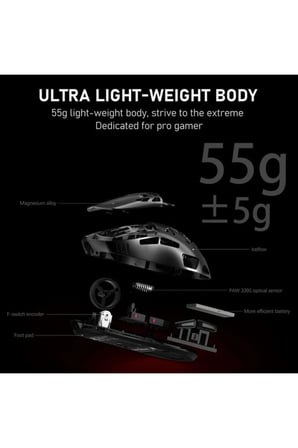 Prısm M997 Pro 3 Mod Bağlantı TEKNOLOJISI,26.000 Max Dpı,8 Programlanabilir Düğme Oyuncu Mouse