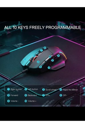 Vıper M925 24000DPI,PAW3311,1000Hz Anket Hızı KABLOLU Oyuncu Mouse