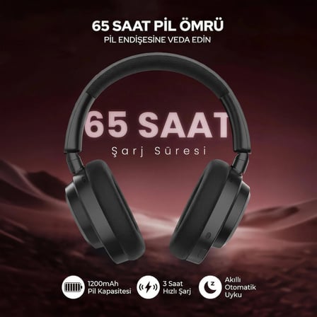 Redragon BT-2.4G-Wired 7.1 Sound ANC Kablosuz Oyuncu Kulaklık H891