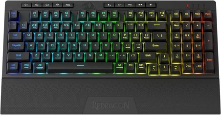 Redragon K515 Pro Shiva Rgb Kablosuz Membranlı Türkçe Oyun Klavyesi, 98 Tuşlu Mekanik Hissi Klavye V
