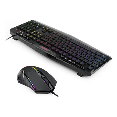 Redragon S101-5 Oyuncu Rgb Klavye + Mouse K503RGB + M601RGB