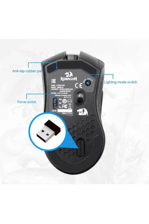Mouse Storm Pro kablosuz RGB oyun faresi PixArt PAW3335 16 000 DPI | RED-M808-KS