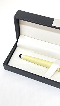 Pastel Krem Roller Kalem & Şık Siyah Kutu Seti