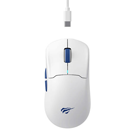Havit Gamenote MS975WB RGB Wireless Gaming Mouse 3 Modlu Beyaz - 20.000 DPI