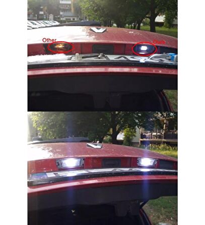 10 Adet Sofit Led Aydınlatma Tavan Plaka Oto İç Aydınlatma Süper Güçlü Beyaz Işık 41mm