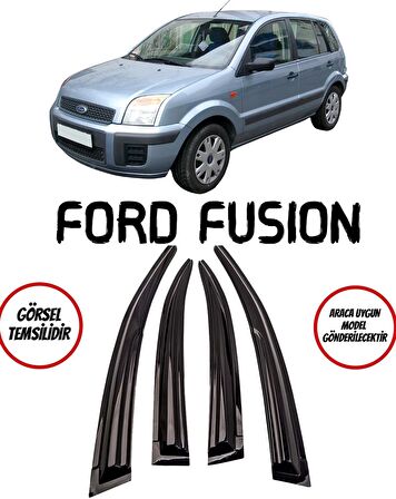 Balp Ford Fusion Cam Rüzgarlığı 4lü Parlak Siyah