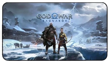 Azemax 3mm 80x40 Oyuncu Mouse Pad God Ofwar  Desenli Speed Yüzey 