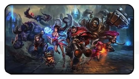 Azemax 3mm 80x40 Oyuncu Mouse Pad Lol Desenli Speed Yüzey 