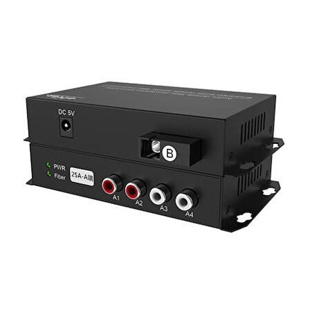 Beek BS-EXT-RCA-SM-20 20 Km RCA Analog Ses to Fiber Optik Sinyal Uzatma Cihazı