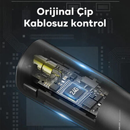 Coofbe 100Mt Mesafeli 500Mah Şarjlı 3R Lazer Işıklı 2.4GHz Projeksiyon Sunum Kumandası Kırmızı Lazer İşaretçili