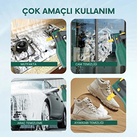 Coofbe Profesyonel 2Lt Yüksek Basınçlı Şarjlı Köpük Makinası Oto Yıkama Pompası Köpük Püskürtücü