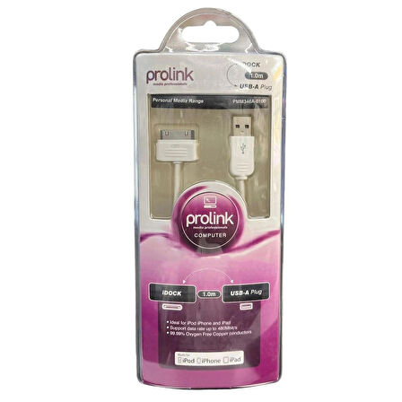 PMM346A-0100 APPLE DOCK - USB A KABLO, 1 Metre