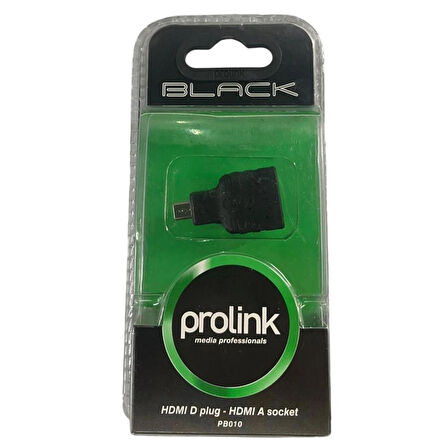 PB010 HDMI D erkek - HDMI A dişi adaptör,Nikel kaplı termo-plastik dayanıklı konnektör