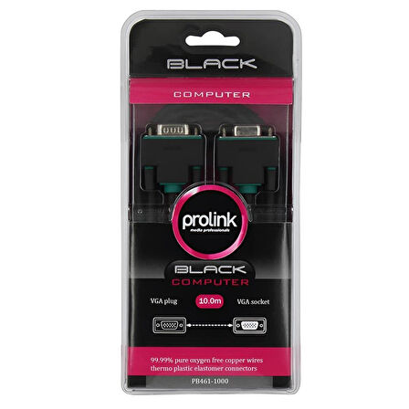  Prolink PB461-1000 VGA - VGA Soket Nikel kaplı termo-plastik dayanıklı VGA Görüntü Kablosu
