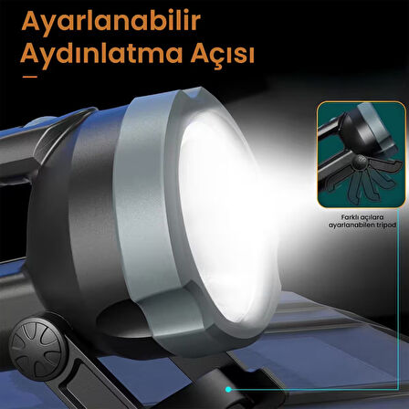 Philips SFL3101/93 800 Lümen Şarj Edilebilir Kamp, Dağcılık, Dış Mekan Taşınabilir LED Spotlight El Feneri