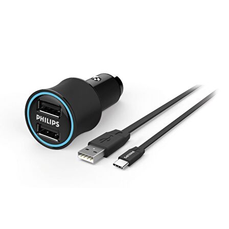 Philips DLP2553C Araç içi Şarj Cihazı & Type-C Kablo