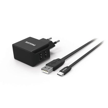 Philips DLP2502C Duvar Şarj Cihazı & Type-C Kablo