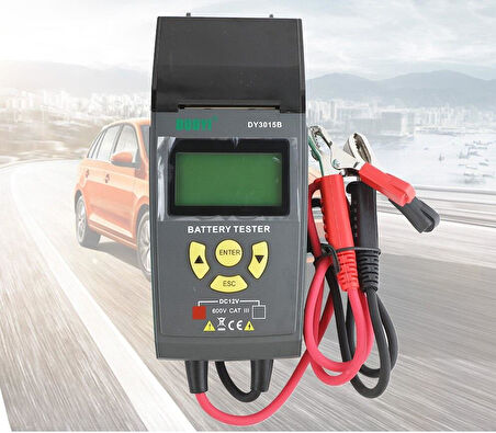 DUOYI DY3015B Termal Yazıcılı Otomotiv Akü Sistemi Test Cihazı 12V